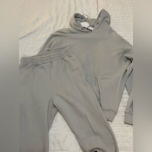 Missguided Tall Gray Hoodie and Joggers Co Ord Set - 10 Tall
